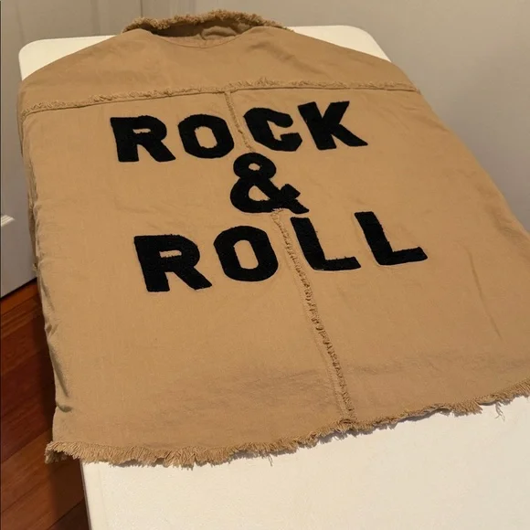 NWOT Olive Rock & Roll Utility Field Jacket Oversized Medium by elan - Picture 9 of 13